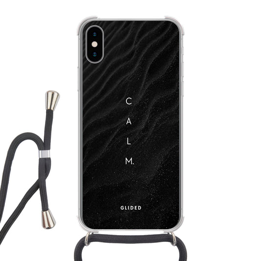 Calm - iPhone X/Xs Handyhülle Crossbody case mit Band