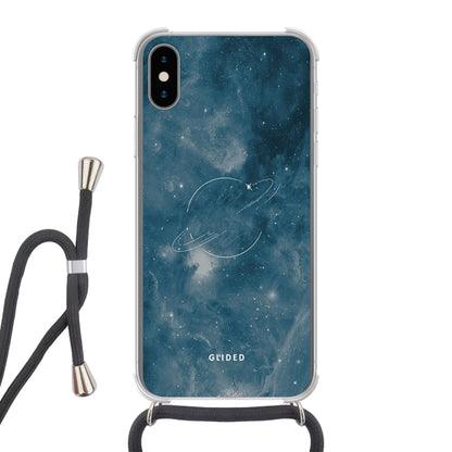 Space Time - iPhone X/Xs Handyhülle Crossbody case mit Band