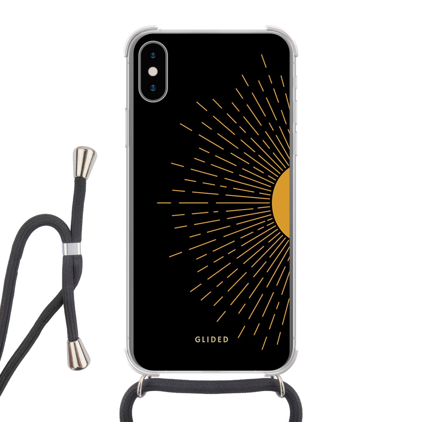 Sunlit - iPhone X/Xs Handyhülle Crossbody case mit Band