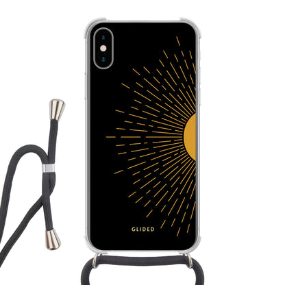 Sunlit - iPhone X/Xs Handyhülle Crossbody case mit Band