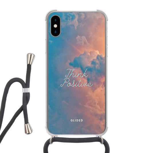 Think positive - iPhone X/Xs Handyhülle Crossbody case mit Band