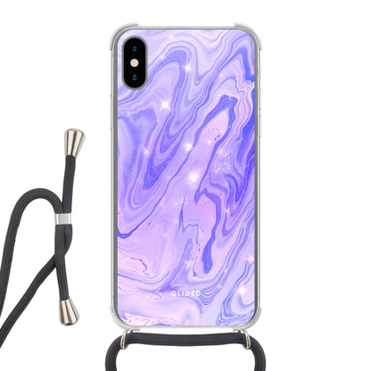 Purple Dream - iPhone X/Xs Handyhülle Crossbody case mit Band