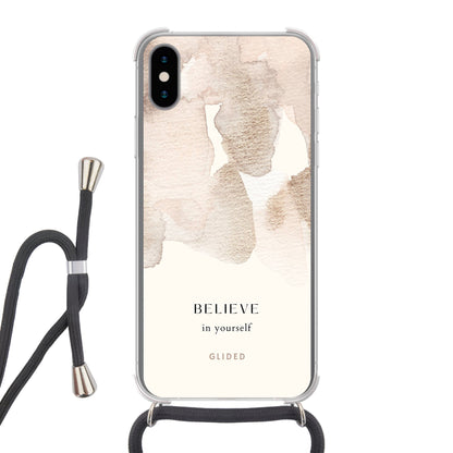 Believe in yourself - iPhone X/Xs Handyhülle Crossbody case mit Band