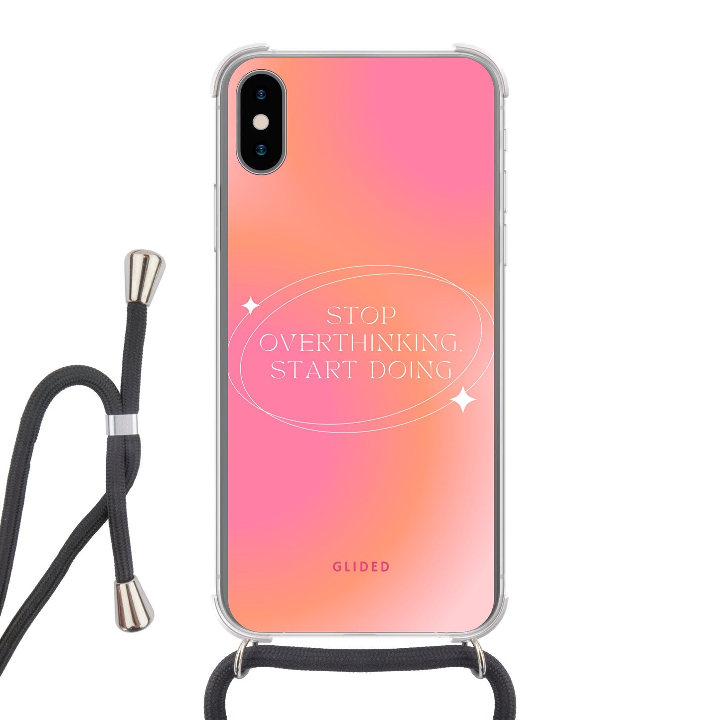 Start Doing - iPhone X/Xs Handyhülle Crossbody case mit Band