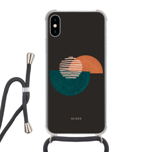 Crest - iPhone X/Xs Handyhülle Crossbody case mit Band