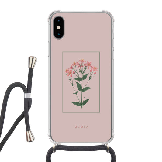 Blossy - iPhone X/Xs Handyhülle Crossbody case mit Band