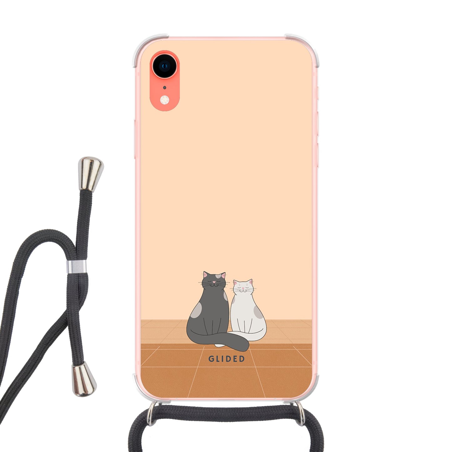 Catty Friends - iPhone XR Handyhülle Crossbody case mit Band