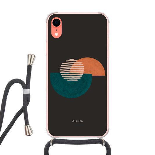 Crest - iPhone XR Handyhülle Crossbody case mit Band