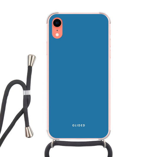 Blue Delight - iPhone XR Handyhülle Crossbody case mit Band