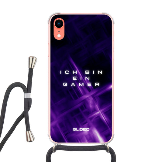 Gamer - iPhone XR Handyhülle Crossbody case mit Band