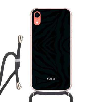 Shadow Patterns - iPhone XR Handyhülle Crossbody case mit Band