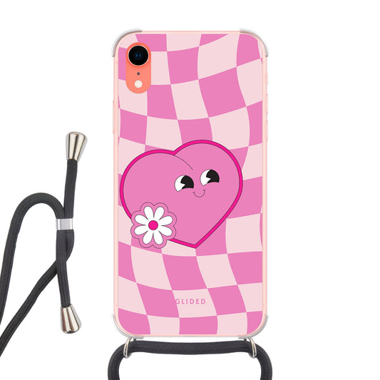 Sweet Love - iPhone XR Handyhülle Crossbody case mit Band