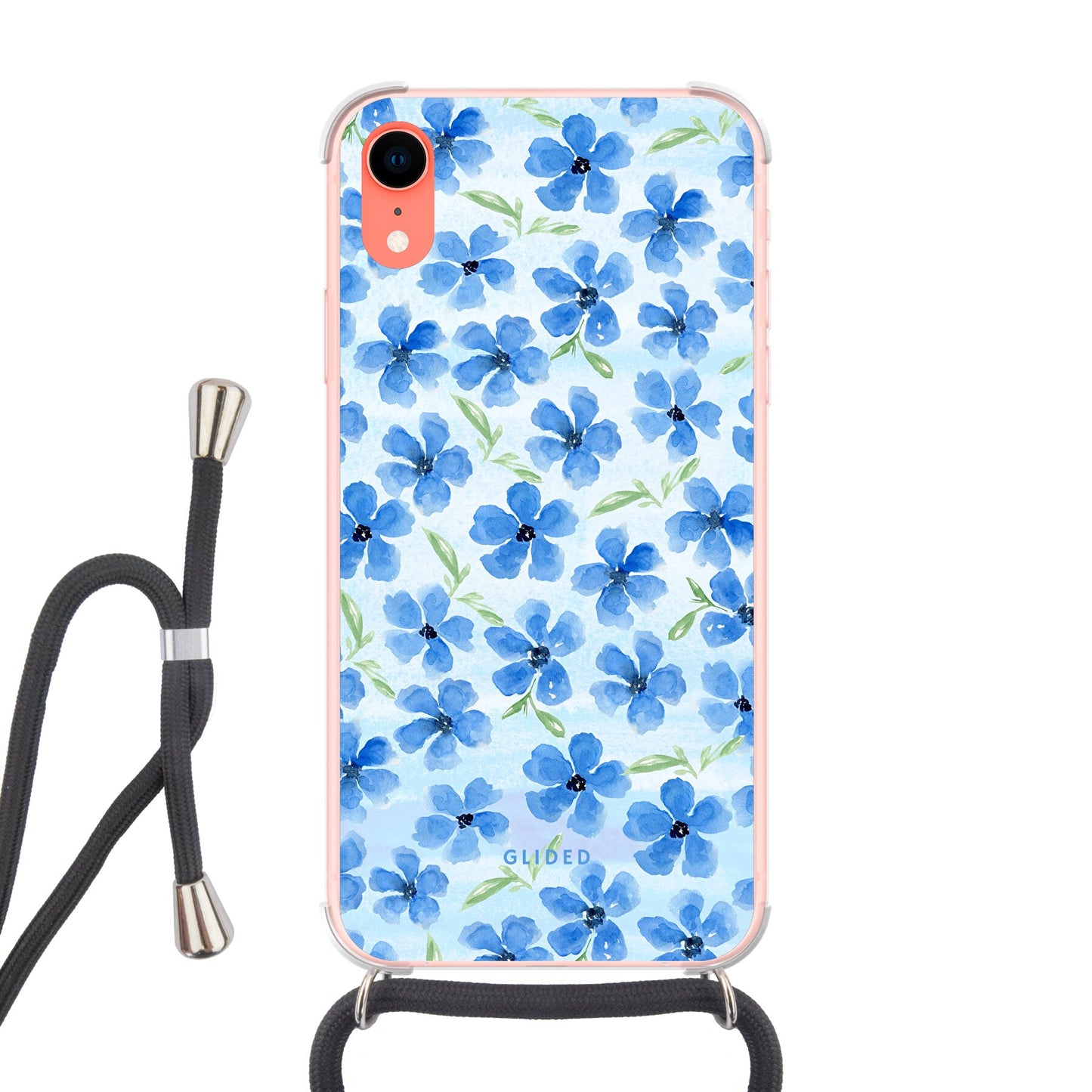 Ocean Blooms - iPhone XR Handyhülle Crossbody case mit Band