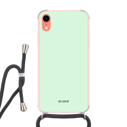 Mint Breeze - iPhone XR Handyhülle Crossbody case mit Band