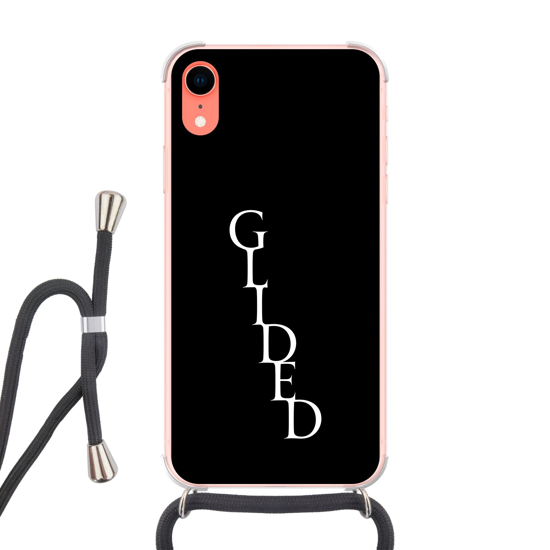 Premium Glided Exclusiv - iPhone XR Handyhülle Crossbody case mit Band