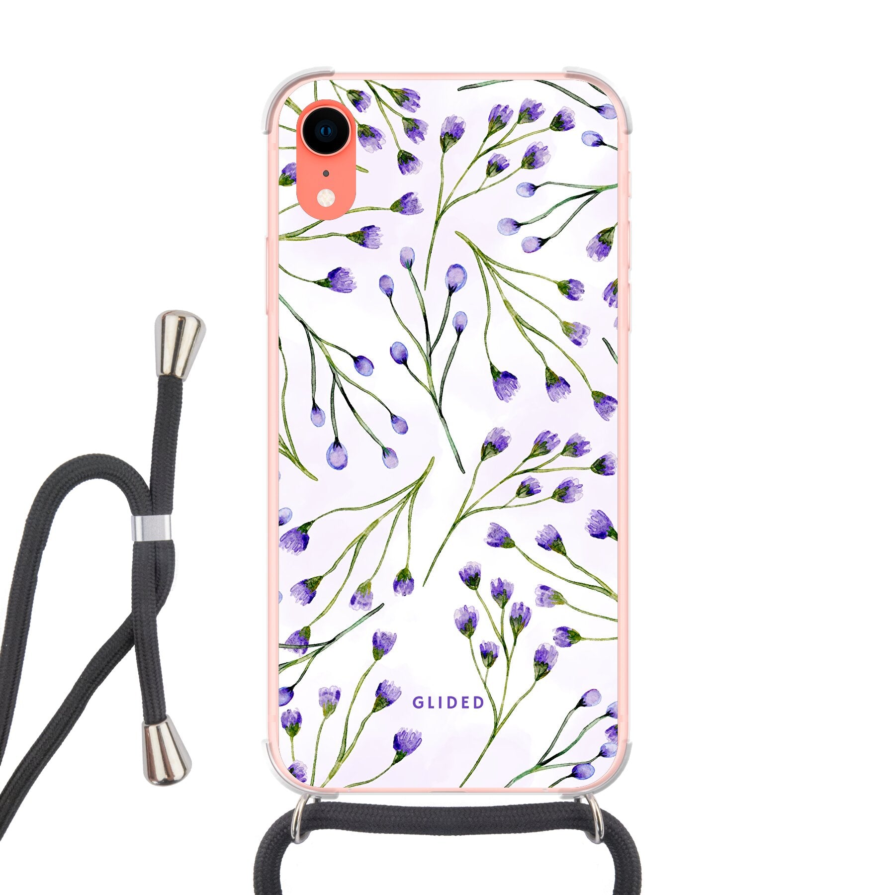 Violet Garden - iPhone XR Handyhülle Crossbody case mit Band