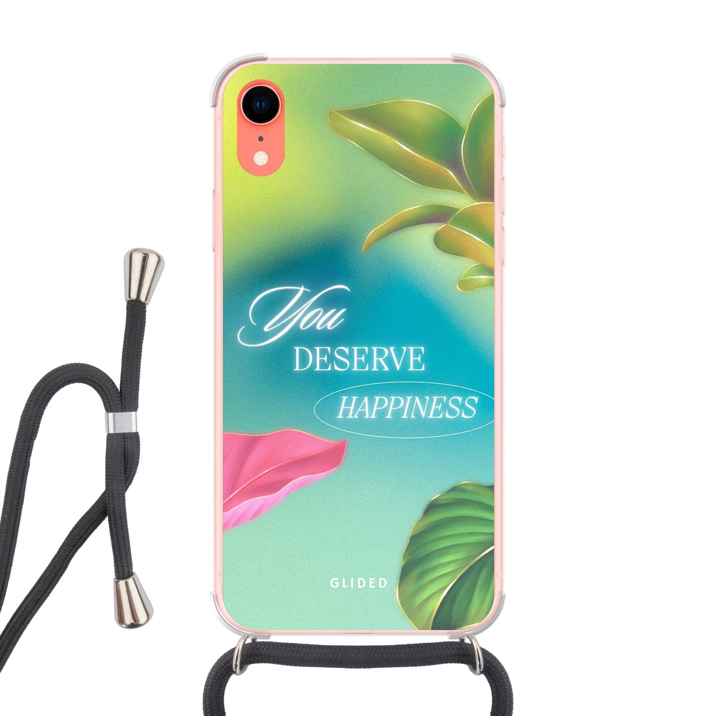 Happiness - iPhone XR - Crossbody case mit Band