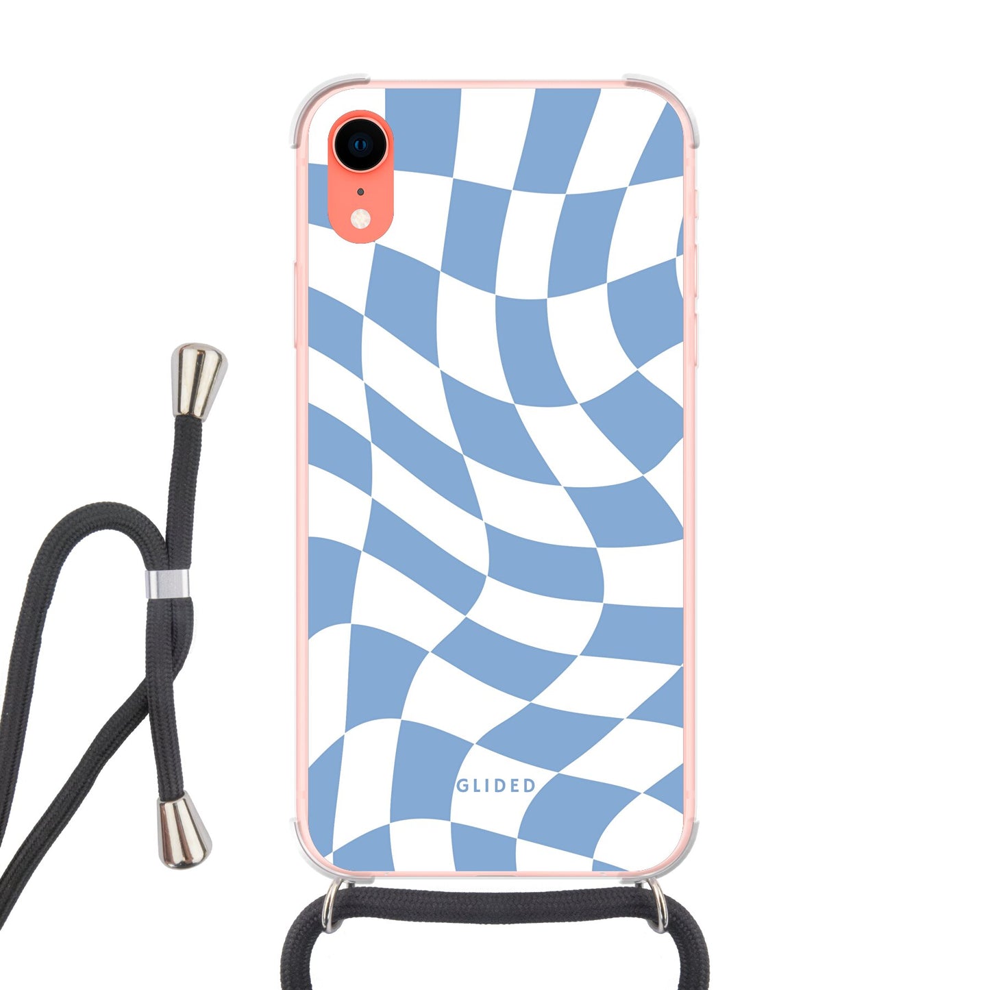 Blue Chess - iPhone XR Handyhülle Crossbody case mit Band