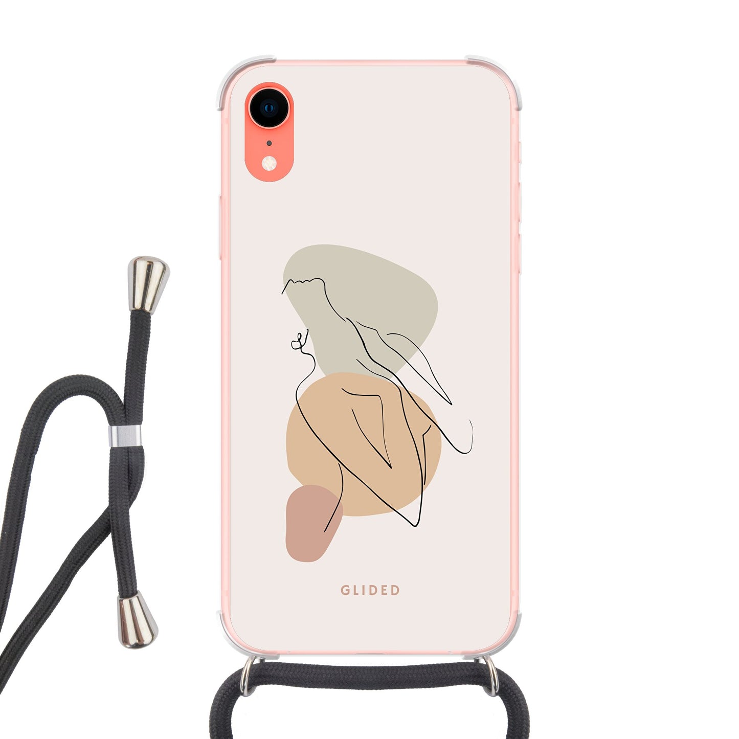 Woman Power - iPhone XR Handyhülle Crossbody case mit Band