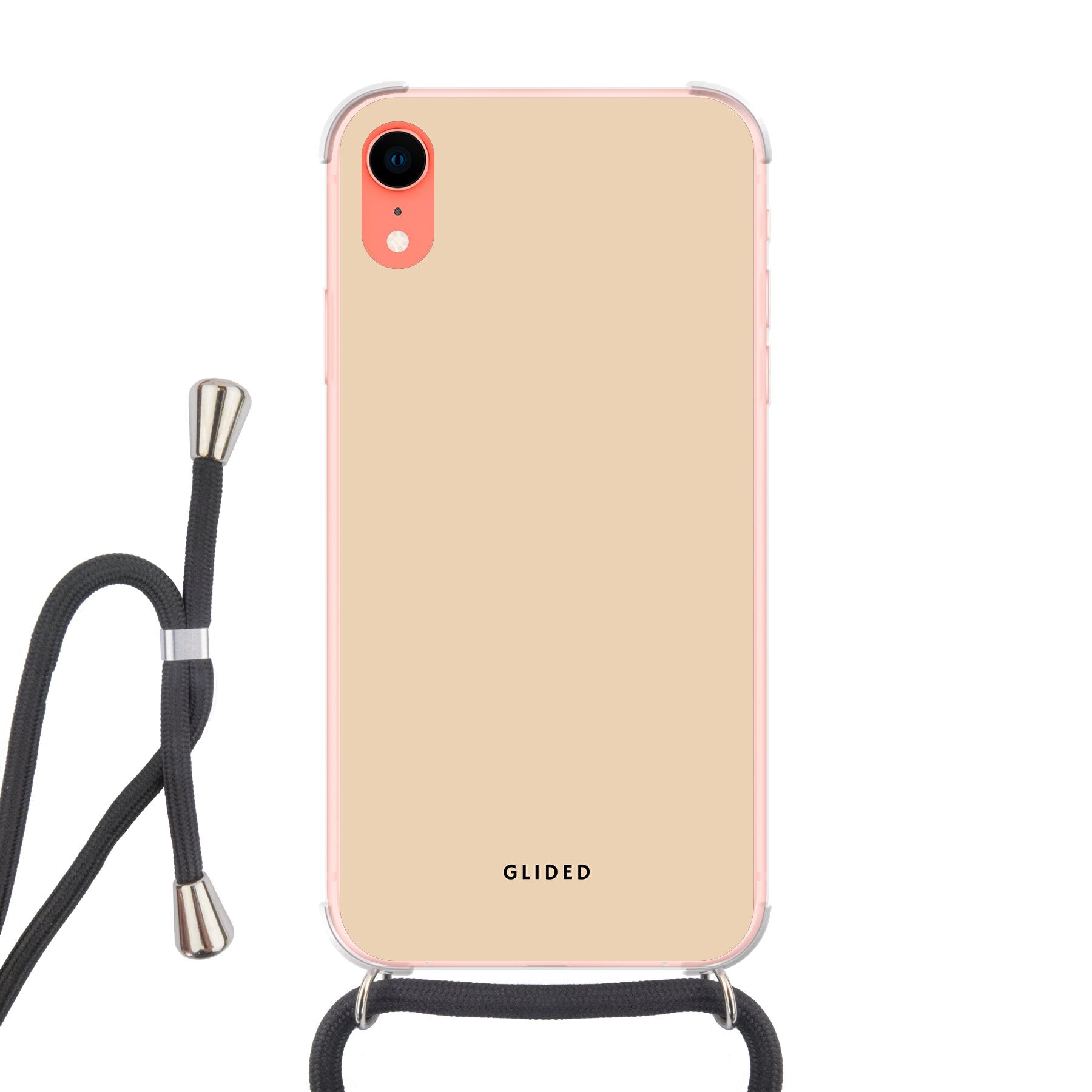 Peachy Charm - iPhone XR Handyhülle Crossbody case mit Band