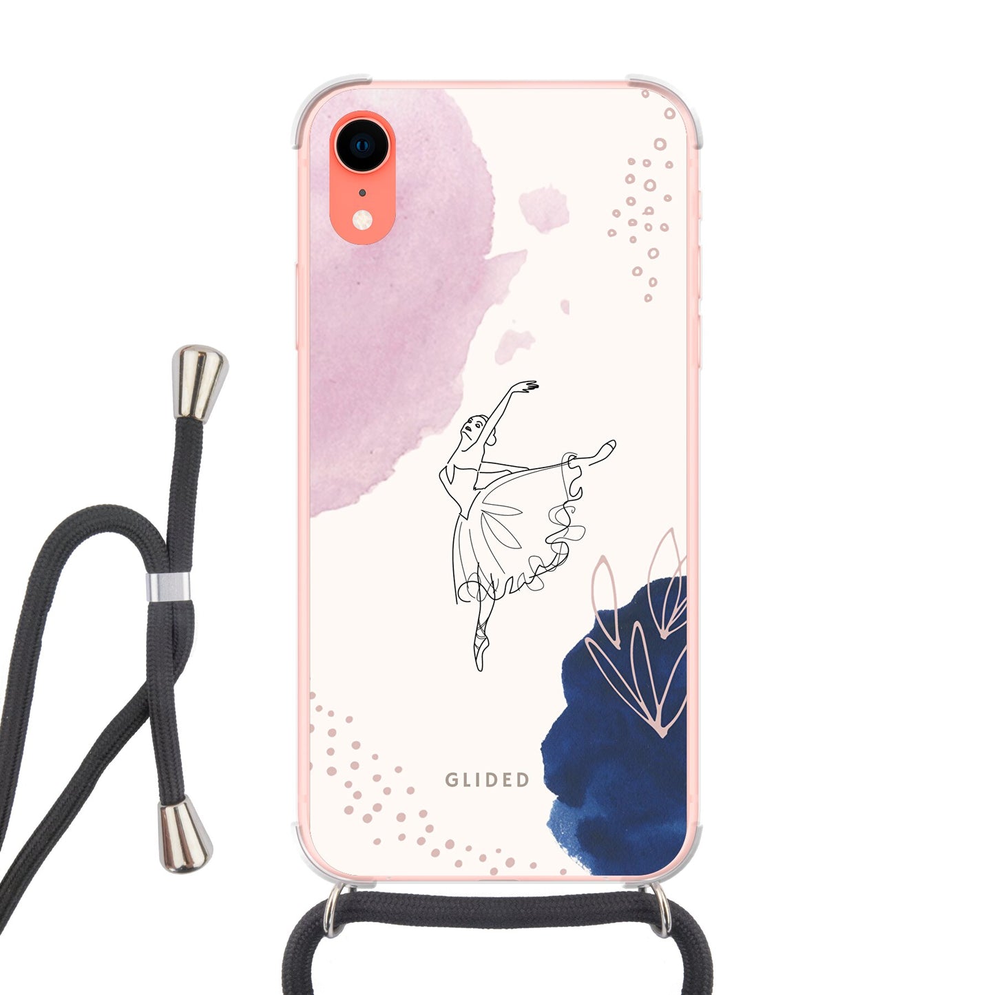 Grace - iPhone XR Handyhülle Crossbody case mit Band