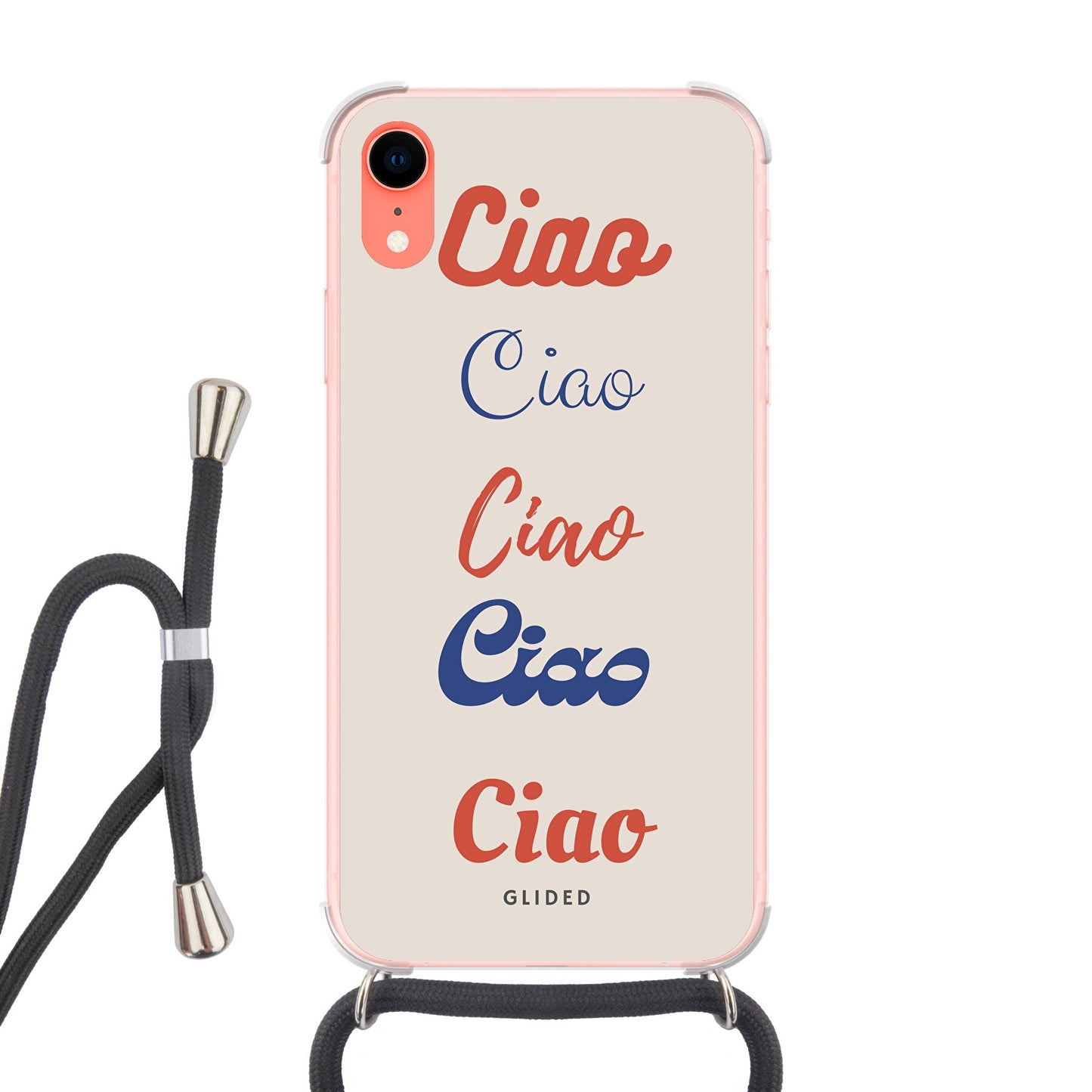 Ciao - iPhone XR - Crossbody case mit Band