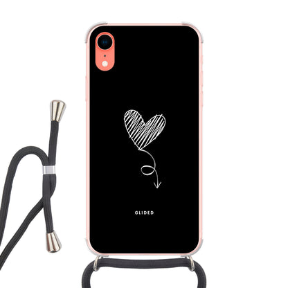 Dark Heart - iPhone XR Handyhülle Crossbody case mit Band