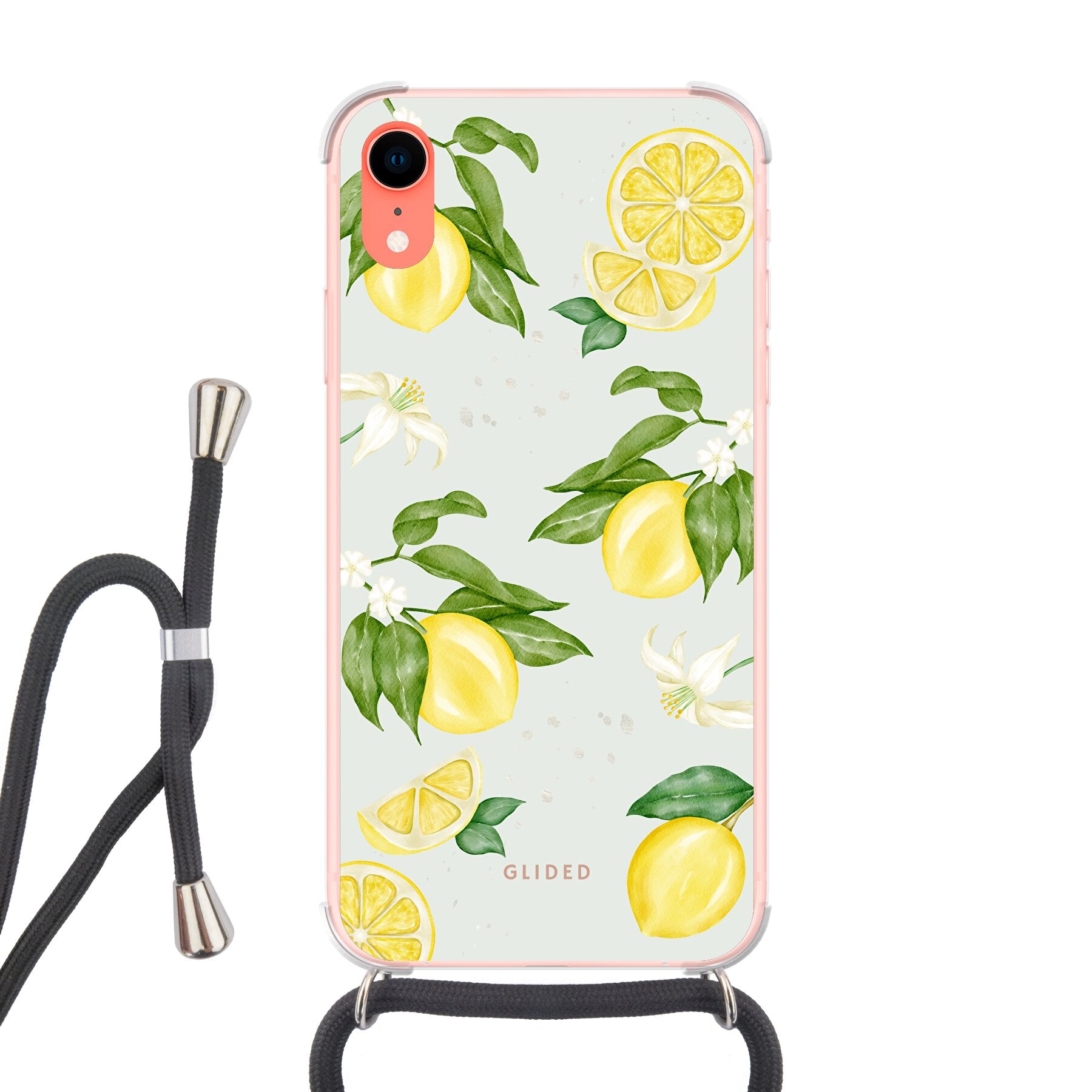 Lemon Beauty - iPhone XR Handyhülle Crossbody case mit Band