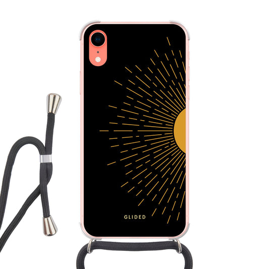 Sunlit - iPhone XR Handyhülle Crossbody case mit Band