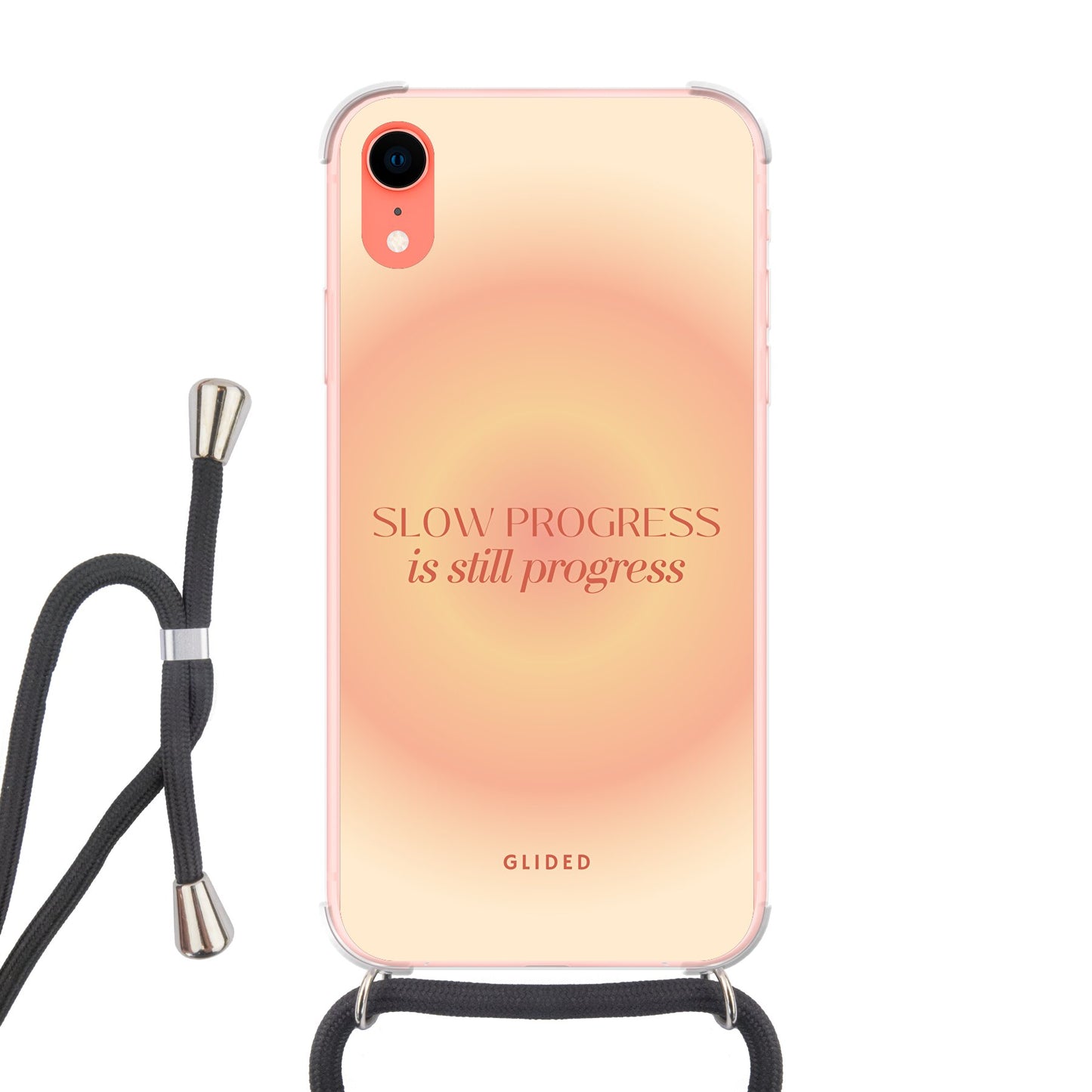 Progress - iPhone XR Handyhülle Crossbody case mit Band