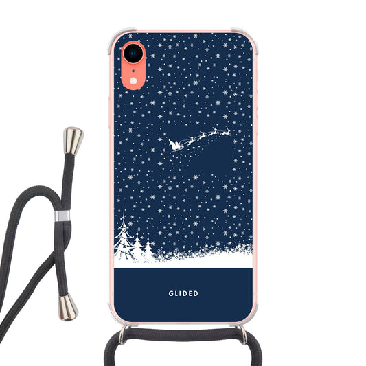 Flying Santa - iPhone Xr Handyhülle Crossbody case mit Band